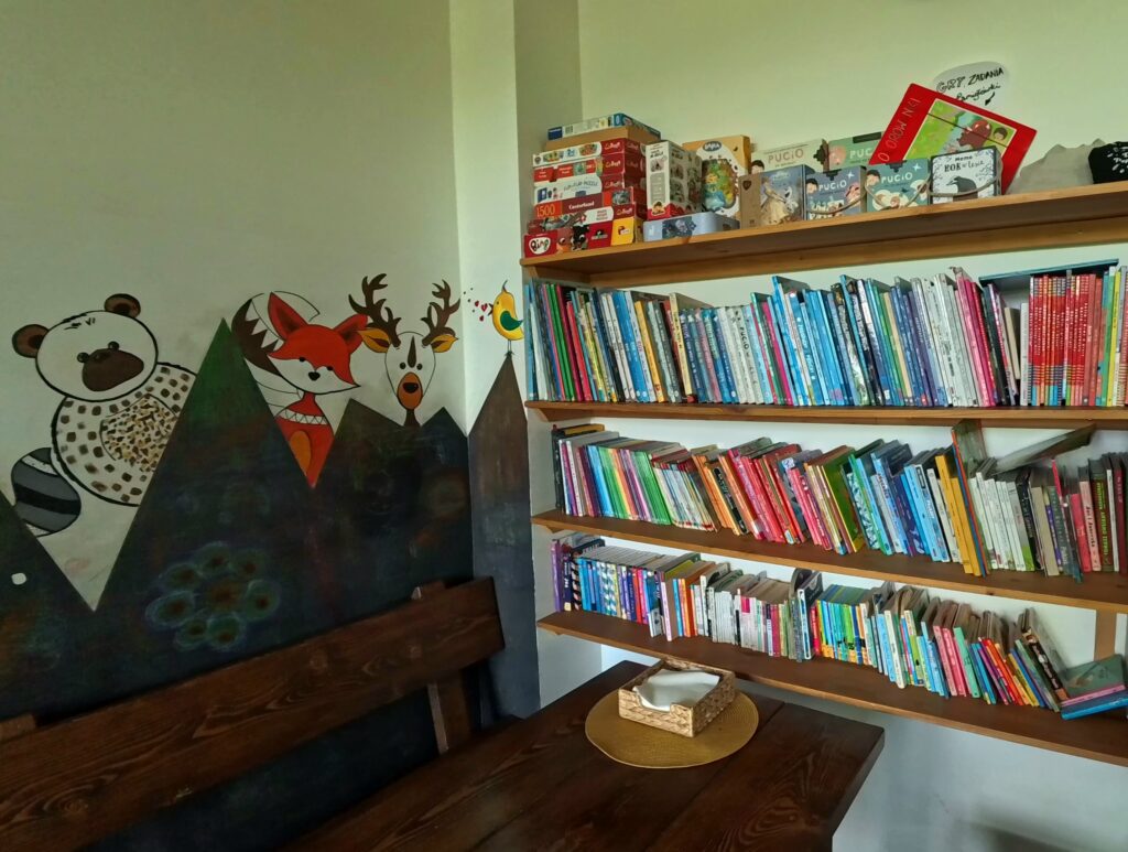 Biblioteczka w schronisku